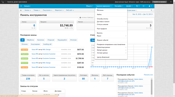 Система управления сайтом cs-cart