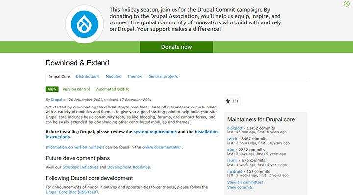 Система управления сайтом drupal