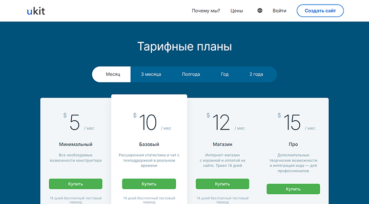 Конструктор сайтов Ukit